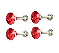 Whoasyst 4x Car Push Button Bonnet-Hood Pin Lock-Clip Car Quick Release Latch Hoods Exterior-Part Accessories Light Switch Knob on Off Start Cover Dimmer Knob for Door Frame Automatic