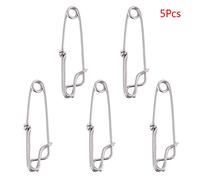 Whoasyst 5Pcs/Pack Long Line Clips Stainless Steel Snap Longline Branch Hanger Fishing Connectors Accessories Chip For Bags Bag Clip For Food Sealer Chips For Kitchen Supplies Seal Sticks Kitchen