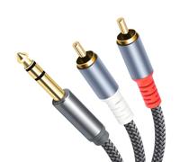 Whoasyst 6.35mm to Headphone Splitter Cable for Sharing Increaser Connection Cable