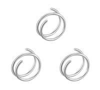 Whoasyst 6/8/10mm Double Nose Hoop For Single Piercing Left Or Right Single Pierced Piercing Nose Hoop