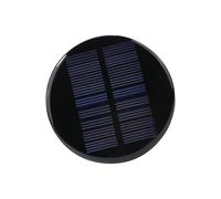 Whoasyst 72mm Round Solar Panel 4.5V 80mA Monocrystalline Panel Ideal for Weak Light Conditions for Electronics Small Photovoltaic