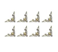 Whoasyst 8 Pack Book Corner Guards for and Decoration Quick Easy Installation Metal Texture Suitable for Library Settings Book Corner Protectors