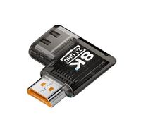 Whoasyst 8K60Hz HDTV Extension Adapters 90 Degree Angled Connectors for Laptop TVs Projectors 12 Variants 4K120Hz Compatibility HDTV Female to Male Adapters