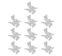 Whoasyst Acrylic Crystal Display Stand 10pcs/Set Clear Storage Holder Bracket Rack for Geodes Rock Mineral Agate Fossils Crystal Display Standing Shelf