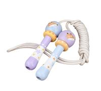 Whoasyst Adjusted Skipping Rope With Wood Handle And Weave For Girl And Boy Skipping Exercise Fat Burnings Gym Training Kid Jump