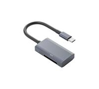 Whoasyst Aluminum Alloy USB3.0 Card Reader Supporting Both and TFs Cards Fast Speed 5Gbps Transfer Plugs Play LED Indicators and TFs Card Reader