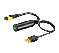 Whoasyst Analog To Digital Sound Adapter 3.5mm To SPDIF Converter For Output 3.5mm USB Converter To Cable Gaming Consoles Sound Adapter