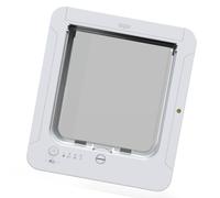 Whoasyst Automatic Frid Door Metal Construction Motion Detection Pet Access Control Tool Alone Installation Stylish Home Decor Detection Pet Door