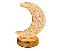 Whoasyst Bedroom Crystal Touch Dimming NightLight Girl Room Home Decorations Aesthetics USB Table Moon Lamp Crystal NightLights