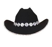 Whoasyst Bejeweled Hat Cowboy For Bachelorette Party Disco Cowboy Disco Cap For Actor Actress Night Club Cowgirl Hats Women