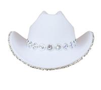 Whoasyst Bejeweled Hat Cowboy For Bachelorette Party Disco Cowboy Disco Cap For Actor Actress Night Club Cowgirl Hats Women