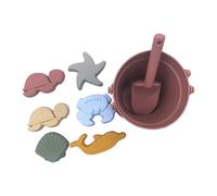 Whoasyst Brightly Colored Sandbox Play Items 8 Piece Collection Including Mold Shovel and Pail for Outdoor Fun Children ' s Sand Play