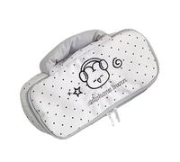 Whoasyst Capacity Pencil Case with Handle Dotted Polyester Pencil Organiser Pouches Portable Cosmetic Bag for Daily Travel Candy Color Cosmetic Bag