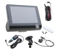 Whoasyst Car DVR 3 Cameras Lens Inch Camera Dual-Lens View Video Recorder Auto Registrator Video Recorder Surveillance-digital for Car Front and Back High-definition Drive Motion