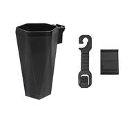 Whoasyst Car Interior Storage Case Trash Bin Push Can Tray Dustbin Garbage Box Door Seats Hanging Holder for Offices Door Hanging Trash Garbage Bin Rubbish Container