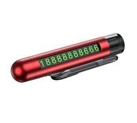 Whoasyst Car Parking Number Dashboard Decoration Escape Hammer Multipurpose Device With Moveable Number Plate Glass Breaker Hammer