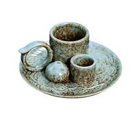 Whoasyst Ceramic Incenses Burners Holders with Handle Incenses Burning Tray for Meditations Practical Home Decoration Practical Home Decoration