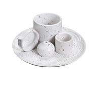 Whoasyst Ceramic Incenses Burners Holders with Handle Incenses Burning Tray for Meditations Practical Home Decoration Practical Home Decoration