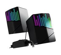 Whoasyst Channel Stereos Computer Speakers with RGBs Light Effects USB Connectivities for Desktop Laptop RGBs Gaming Computer Speakers