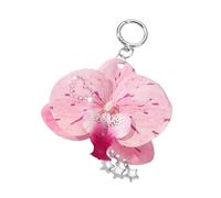 Whoasyst Charm Flower Holder for Car Keyrings Handbags Lovely Keychain Flowers Keychain Keyring Hanging Ornament