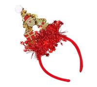 Whoasyst Christmas Theme Headband Festival Props Santa Hairhoop Seasonal Headwear Holiday Celebrating Christmas Tree Hairband Office Celebration Accessory