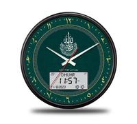 Whoasyst Classical Roman Numeral Wall Clock 13 Inch Round Design Multiple Functional Time Alarm Date Temperature for Modern Decor Wall Clock with Date Display