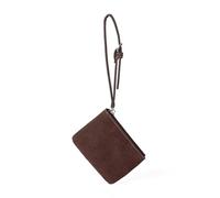 Whoasyst Closure Suedes Wallet, Card Slots with Coin Pocket Professional Travel and Commute Essential Compact Coin Purse