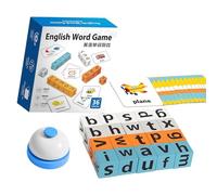 Whoasyst Colorful Big Size Letter Cubes Language Learning Toy for Group Activities Kids English Learning Blocks