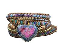 Whoasyst Colorful Multi Layered Design Bracelets Knitted Couple Presents Elasticity Anniversary Promise Men Morse Code Bracelets