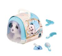 Whoasyst Comfortable Plush Electric Dog/Rabbits Toy Safe Robot Animal Toy for Kids Gentle Touch Roleplay Parenting Game Toddler Companion