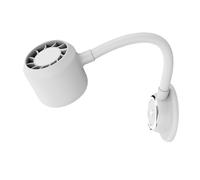 Whoasyst Compact Phone Stand with 3-Speed Cooling Fan & Adjustable LED Light for Home Travel Trilateral Holder Cooling Fan Night Reading Holder Desk Accessory