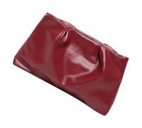 Whoasyst Contemporary Crinkle Detail Lightweight Handheld Bag PU Leather Soft Pleated Wedding Purse Elegant Evening For Prom Ergonomic Cloud