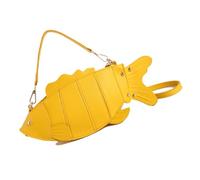 Whoasyst Contemporary Fish Shaped Messengers Bag with Practical PU Construction and Stylish Detail PU Leather Crossbody Bag Crossbody