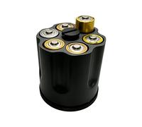 Whoasyst Creative Battery Organizers Case Stores 6Pcs D Cell Batteries Storage Box While Serving As a Smooth Spinners Desk Toy Battery Case