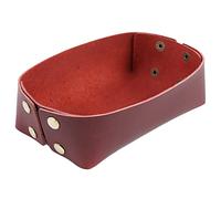 Whoasyst Dice Tray Candy Storage Box Entryway Table Jewelry Valet- Leather Rolling -Holder For Office Home-Club Jewelry Valet- Candy Storage Box Leather Entryway Table Gifts