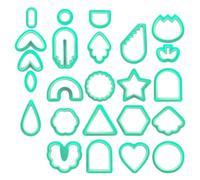 Whoasyst Different Shape Clay Handmade Earring Jewerlry Making Tools Cut Molds For Women And Girls Handmade Earring Cutter Pottery Tools