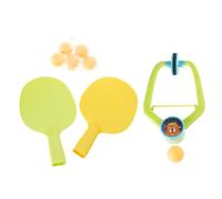 Whoasyst Door Frame Pingpong Game Indoor Play Table Tennis Starter Training Set for Kids Enhances Skills and Body Coordination Over the Door Pingpong