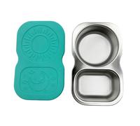 Whoasyst Double Compartment Nonrust Steel Sauce Cup with Lid Offices Lunch Condiment Cup for Picnics Camping and Offices Lunches Portable Sauce Dish