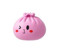 Whoasyst Dumpling Shape Decompressing Gadget Squeeze Toy with Soft Rubber and Bubble Blowing Design for Emotion Stress Ball Toy for Adult Kids
