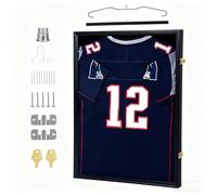 Whoasyst Easy Assembly Large 70x90cm Sports Cloth Shadows Box with Resistant Seal Suitable for Home or Decorating Large Memorabilias Display Case