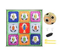 Whoasyst Educational Football Throwing Game Set for Indoor Outdoor Play Develops Motor Skills 6.3 Inch Spheres Skill Development Sports Toy