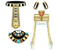 Whoasyst Egyptian Costume Set For Women Man Halloween Halloween Accessories For School Day Cosplay Party Accessories
