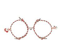 Whoasyst Europe and The United States Christmas Love Attachment Couple Jewelry 2-Piece Set Jewelry Pendant Bangle