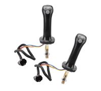 Whoasyst Excavator Joystick Replacement 6 Pin Connection 3 Function Buttons Heavy Duty Aluminum Design High Precisions Excavator Joystick with Anti Shock Design