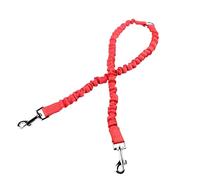 Whoasyst Extendable Two Pet Leash for 2 Canines Anti Wrap Elastic Rope Resilient Polyester with Comfortable Hold for Outdoor Use Polyester Dog Leash