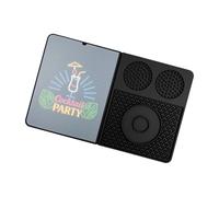 Whoasyst Food Safe Silicone Drink Mat with Anti Slip Pattern Great for Business Pubs and Kitchen Counters Tough Against Damage Stable Cocktail Station