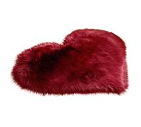 Whoasyst Fuzzy Carpets Love Heart Shape Fluffys Floor Mats Girl Soft Plushes Solid Color Chair Sofa Cover Bedroom Home Decoration Children Playmat