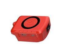 Whoasyst Global 18V Radio Device Dock 15W Quick Fee ABS Base With Double Harbors Security Security Nightdeposit Radio Charging Point