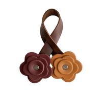 Whoasyst Handbag Bag Charm with Rose Vintage Design PU Bag Pendant Practical Accessory for Social Event Fashion Charm
