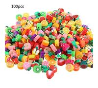 Whoasyst Handmade Clay Beads Fruit Spacer Charms for Earring Necklace Jewelry Making Craft Supplies Soft Pottery